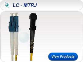 OS1 (9/125) YELLOW LC-MTRJ Duplex Patchcord on 2.8mm Cable